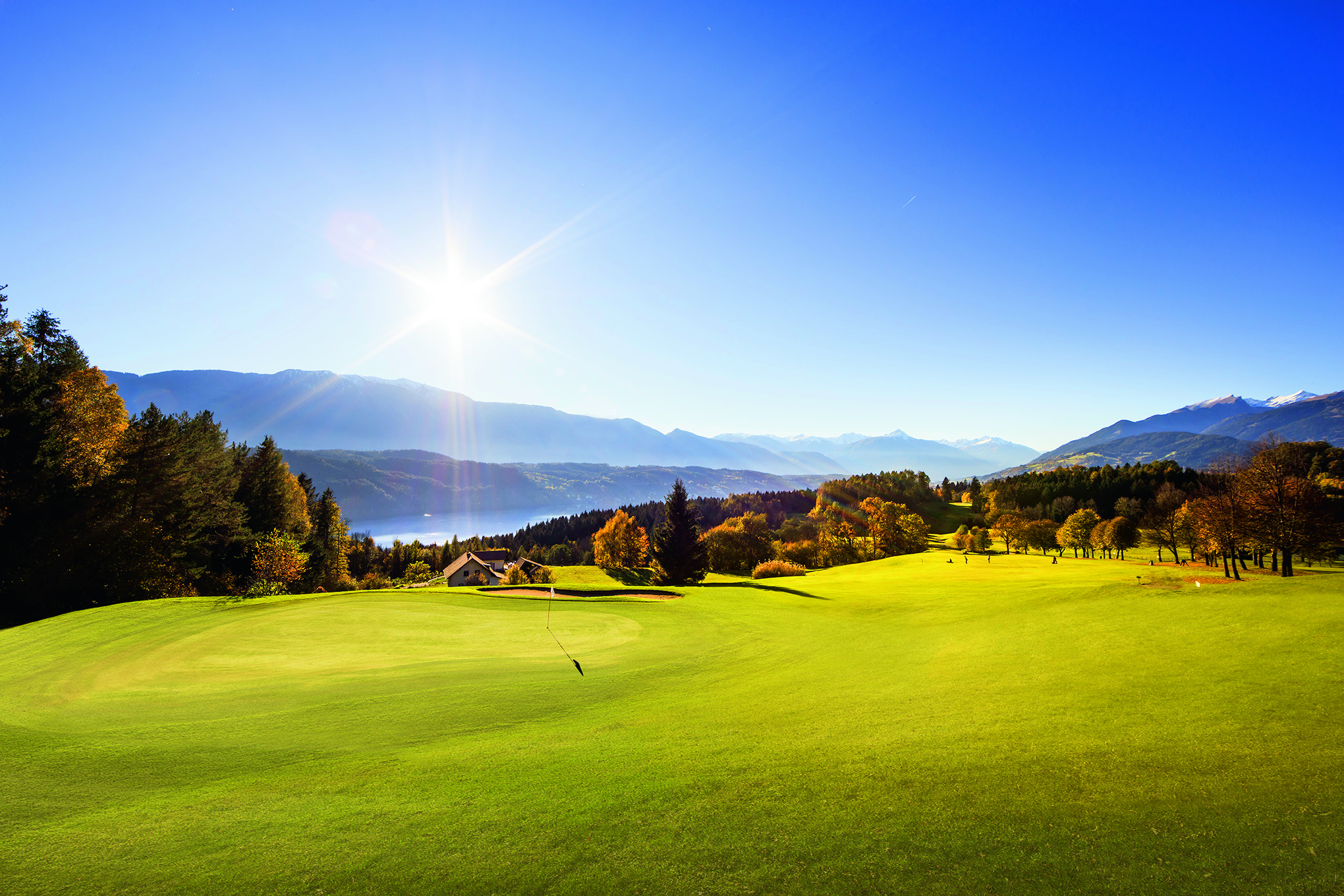 Parcours de golf 18 trous Millstätter See avec vue sur le lac